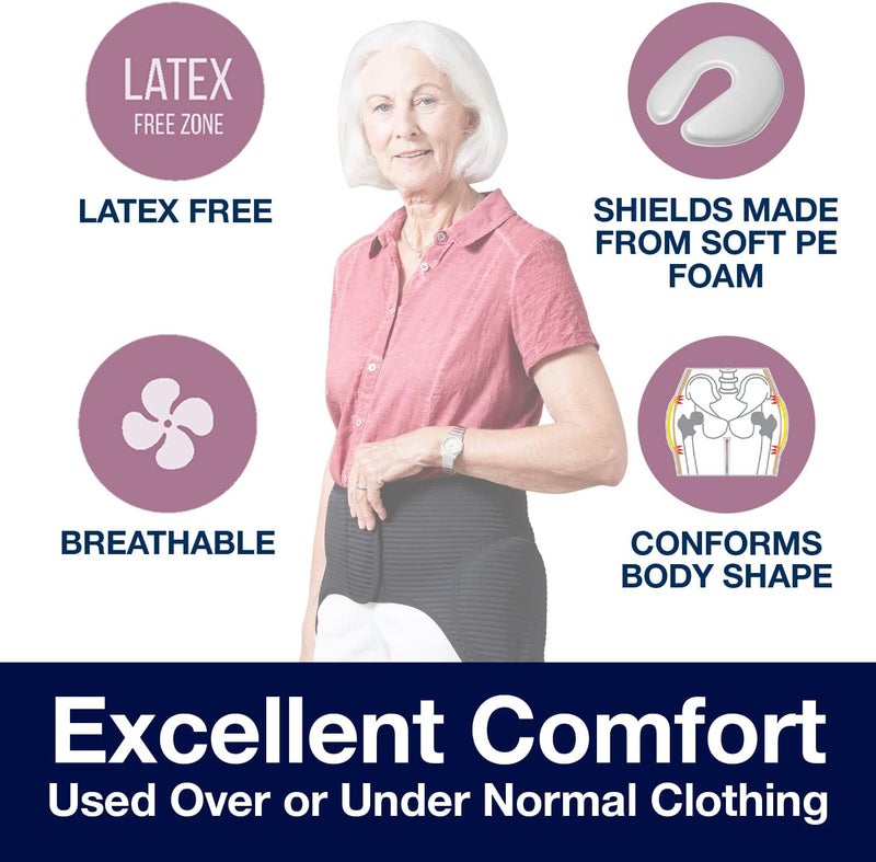 Safehip Active Hip Protector Belt for Fall Fracture Injury Prevention - Comfortable and Breathable Hip Pads for Seniors, Medium Size 38-42 inches - Image 2